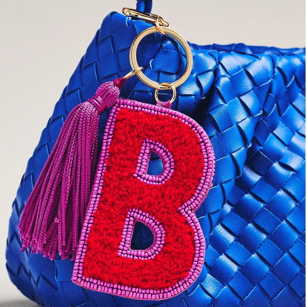 NWT Anthropologie Varsity Letter Bag Charms